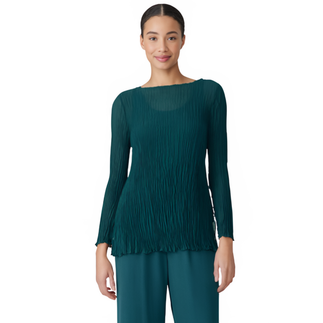 eileen fisher colorblock silk tunic dress EILEEN FISHER Silk Crpe Pintuck Dress
