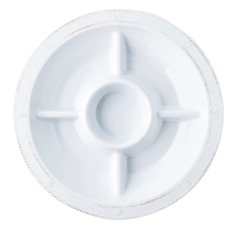 JULISKA JULISKA Alfresco Berry & Thread Melamine Crudite Platter