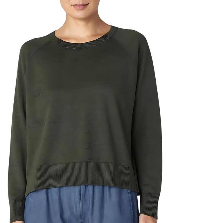 EILEEN FISHER EILEEN FISHER Organic Linen-Cotton Raglan Sleeve Top