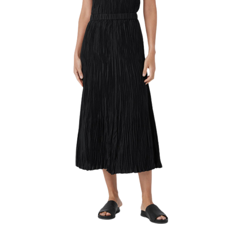 EILEEN FISHER EILEEN FISHER Crushed Silk Pleated Maxi Skirt
