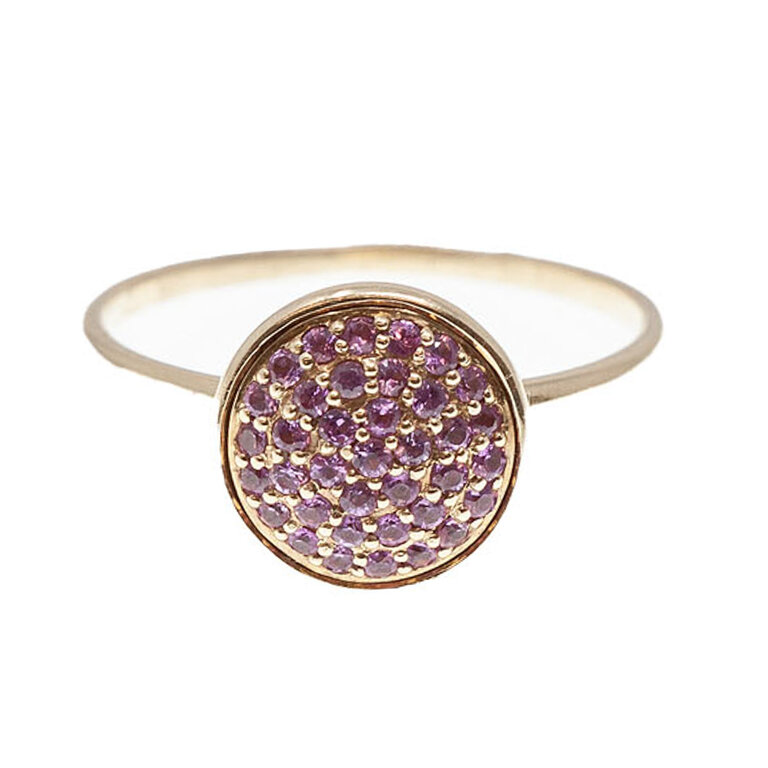 SYNA SYNA 10mm Pink Sapphire Chakra Ring