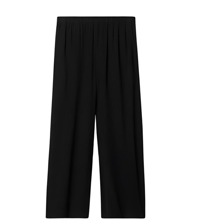 EILEEN FISHER EILEEN FISHER Silk Georgette Crepe Wide Ankle Pant