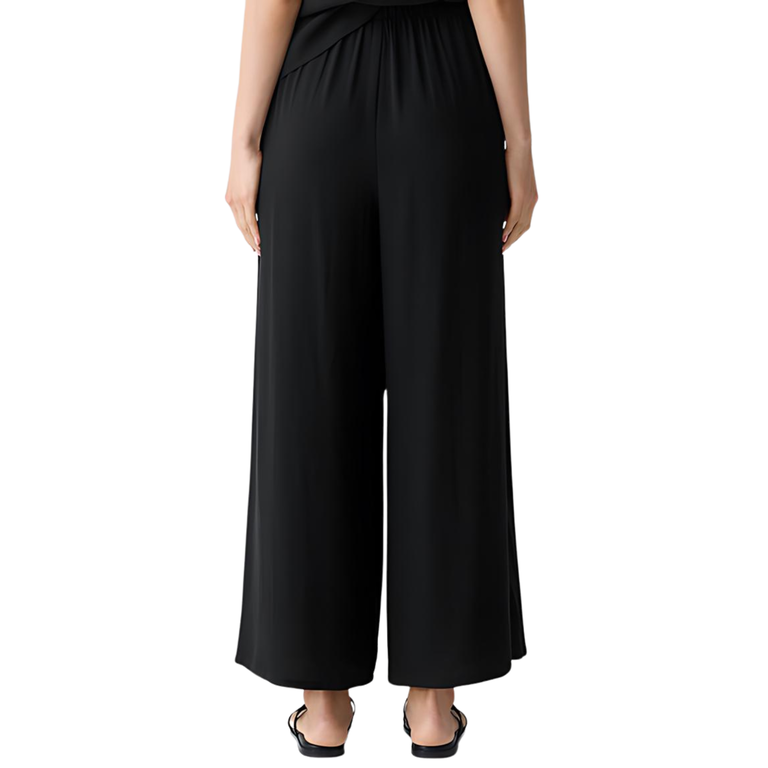 EILEEN FISHER EILEEN FISHER Silk Georgette Crepe Wide Ankle Pant