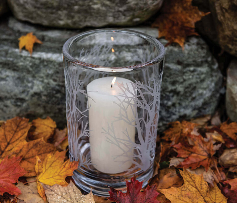 SIMON PEARCE SIMON PEARCE Engraved Aspen Forest Hurricane