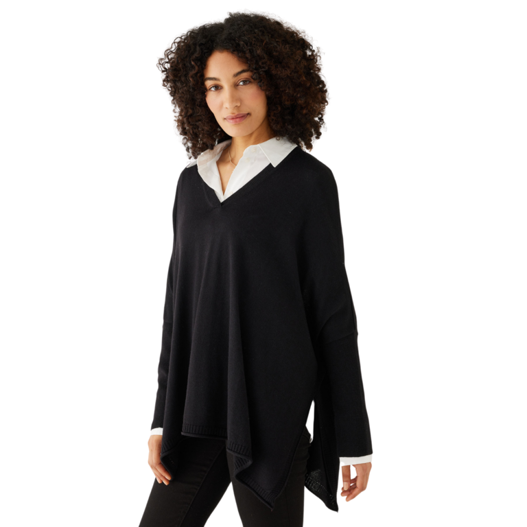 MERSEA MERSEA Catalina V-Neck Sweater, Black