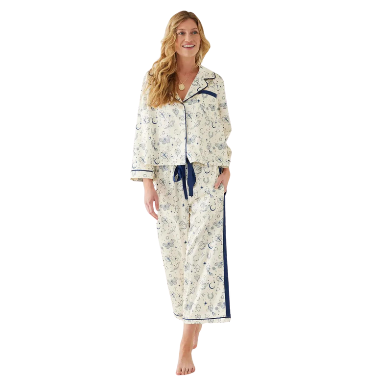 MERSEA MER-SEA Satin Sailors Pajama Set