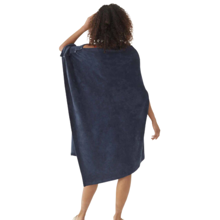 MERSEA MER-SEA Captiva Terry Multiway Poncho- Navy