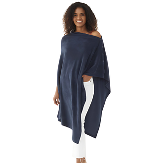 MERSEA Captiva Terry Multiway Poncho- Navy