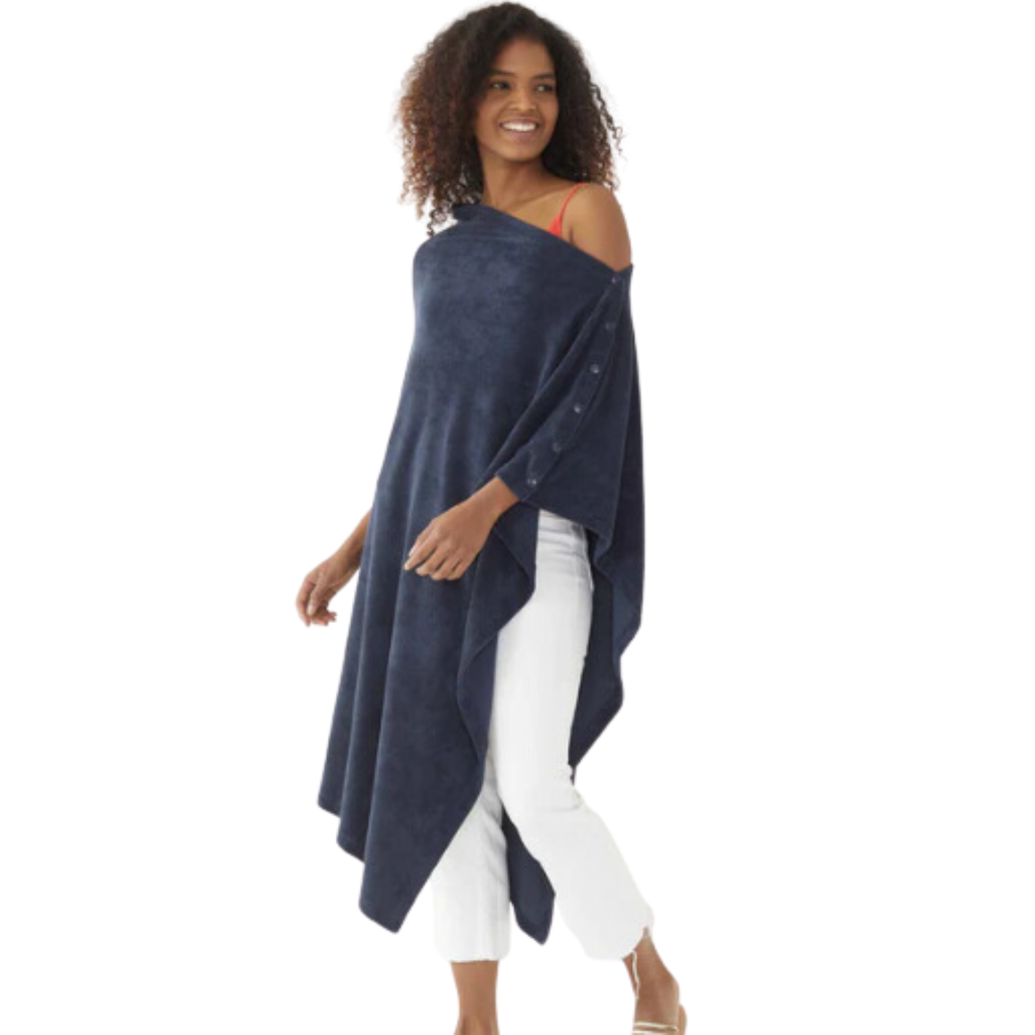 MER-SEA Captiva Terry Multiway Poncho, Navy, PON-00164-NVY