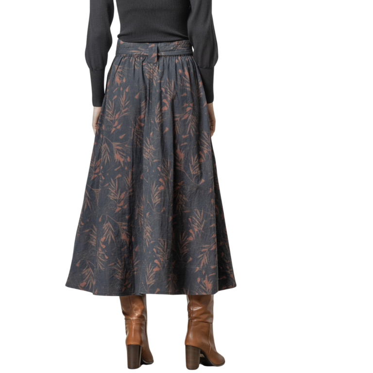 LILLA P LILLA P Long Belted Skirt