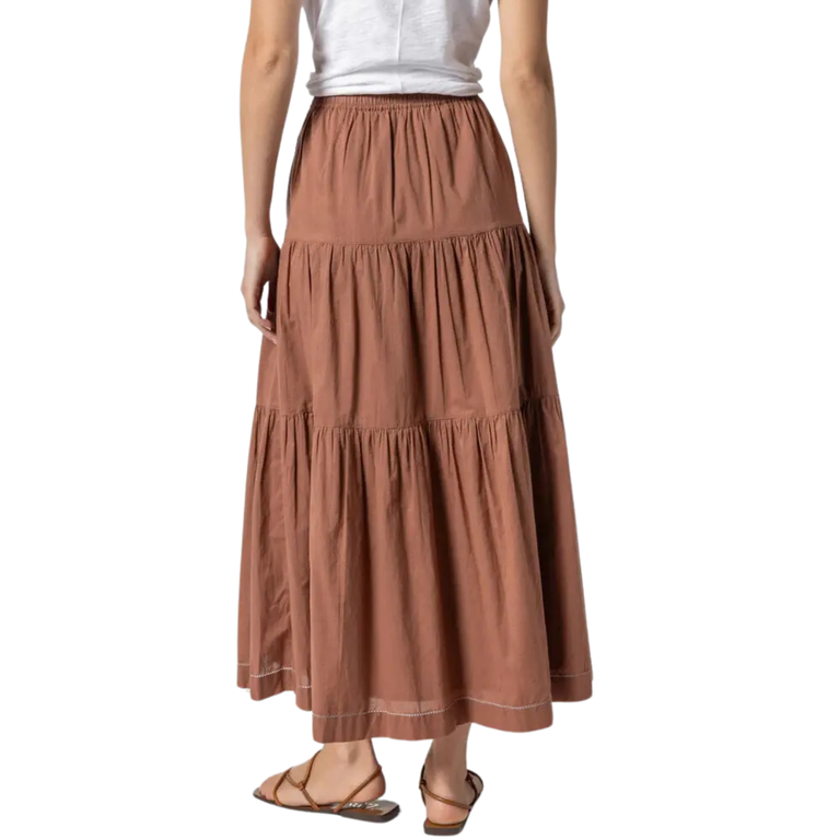 LILLA P LILLA P Tiered Maxi Skirt