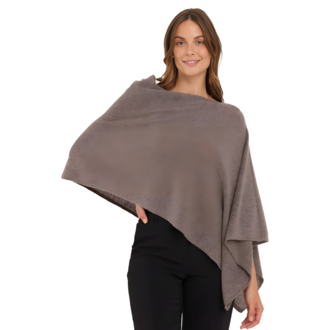 ALASHAN 100% Cashmere Topper, Portobello