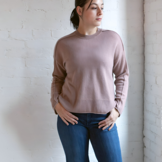 ALASHAN Cashmere Emilia Crewneck Sweater, Adobe
