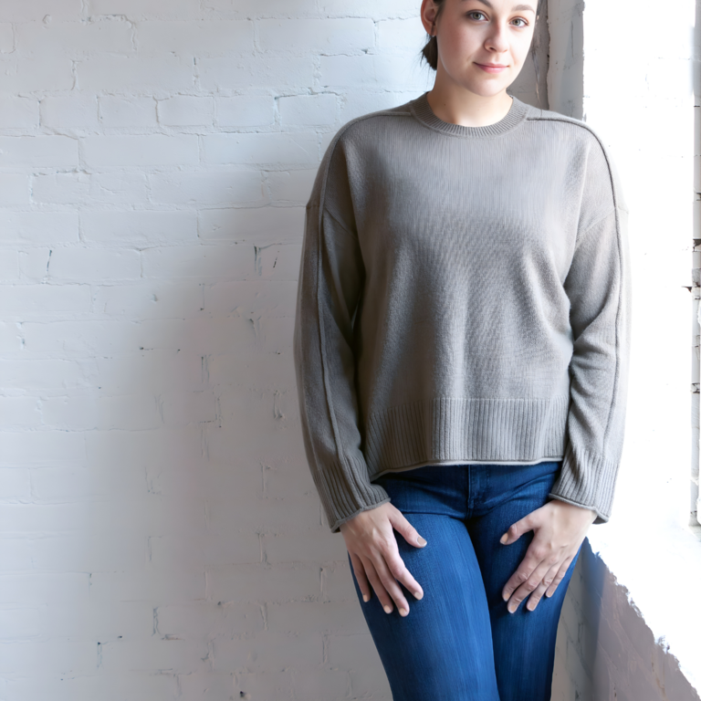 ALASHAN ALASHAN Cashmere Emilia Crewneck Sweater, Truffle