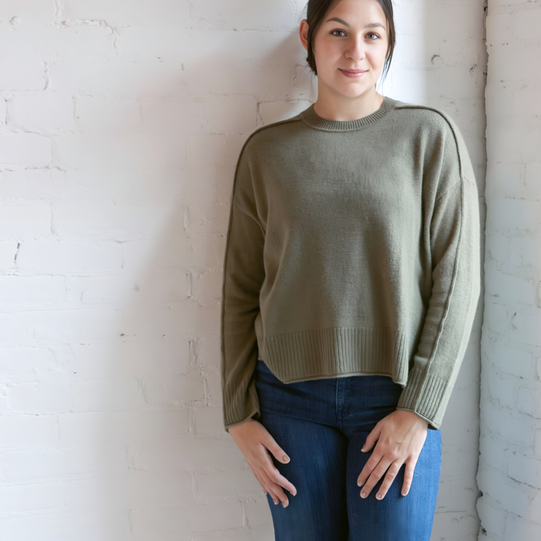 ALASHAN ALASHAN Cashmere Emilia Crewneck Sweater, Martini