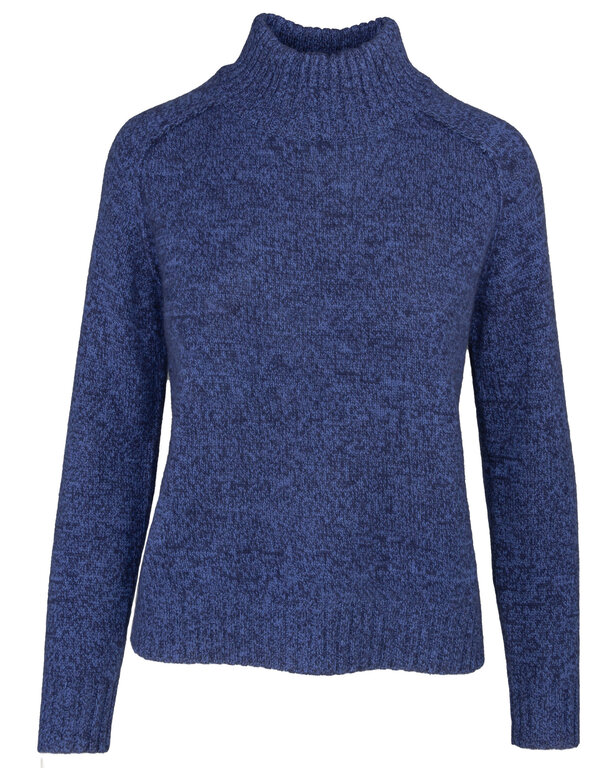 ALASHAN ALASHAN Cashmere Brynn Marled Turtleneck Sweater