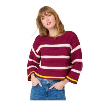 KERRI ROSENTHAL Kaia Stripe Sweater