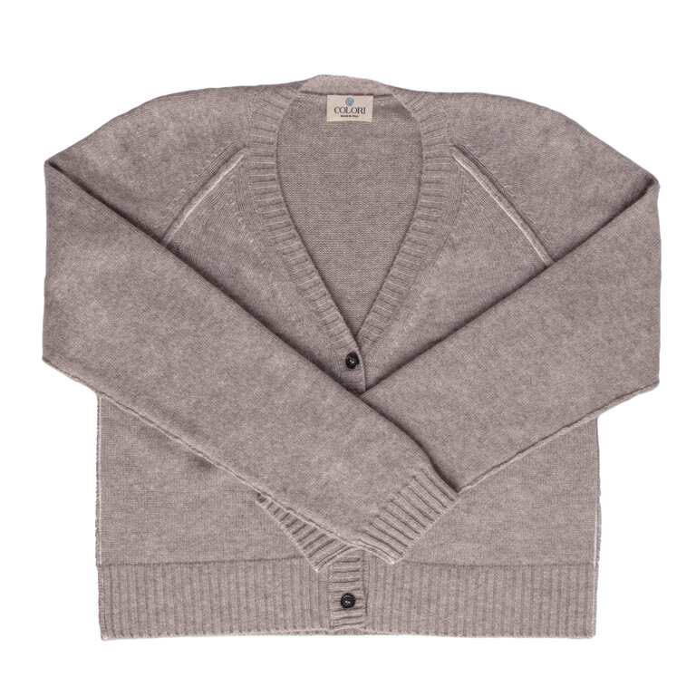 COLORI COLORI Cashmere Cropped Cardigan