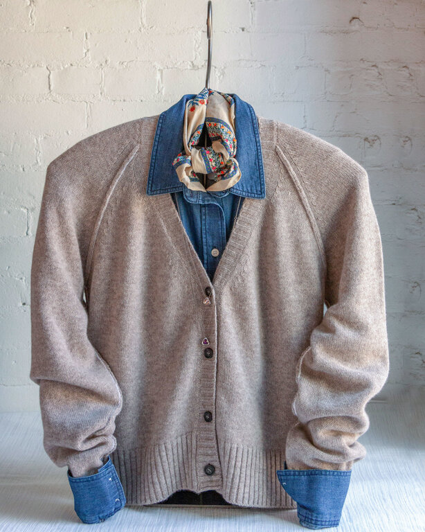 COLORI COLORI Cashmere Cropped Cardigan