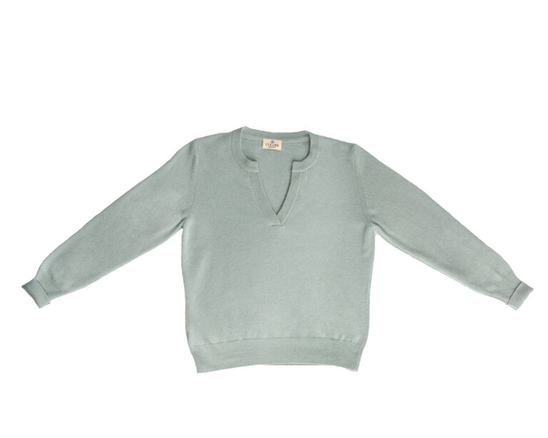 COLORI COLORI Cashmere Light Slit Neck Pullover