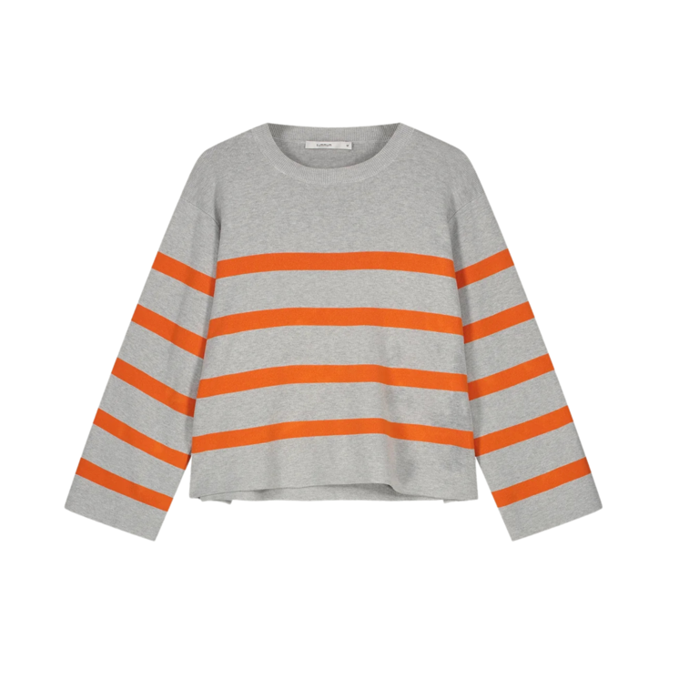 SUMMUM SUMMUM Striped Viscose Blend Sweater