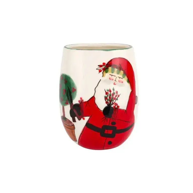 VIETRI VIETRI Old St. Nick Small Vase