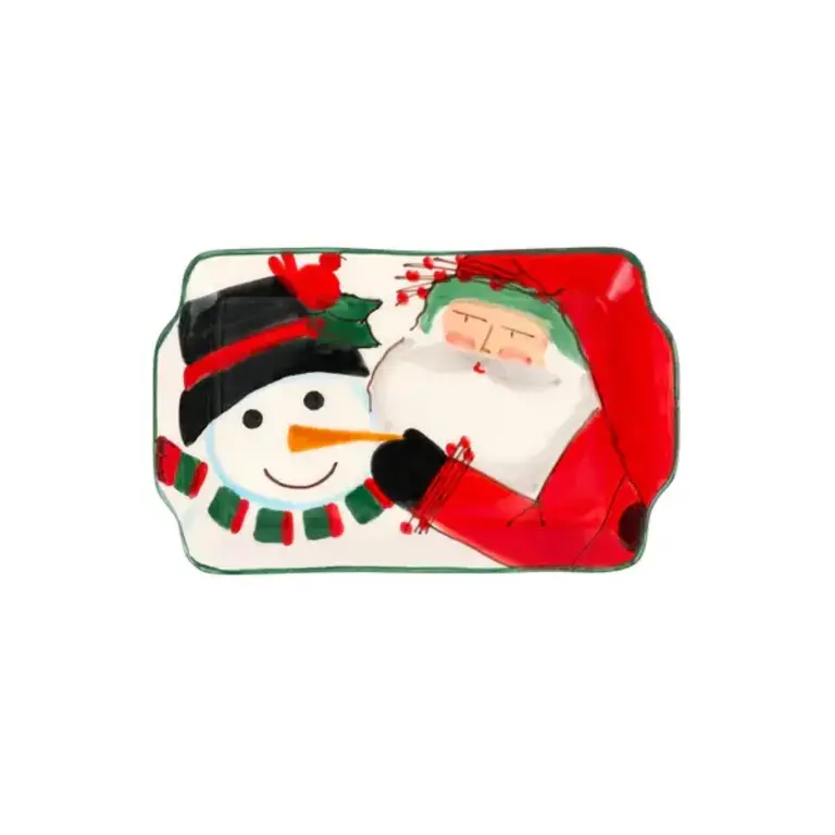 VIETRI VIETRI Old St. Nick 2024 Limited Edition Rectangular Plate