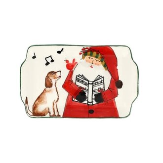 VIETRI 2023 Limited Edition Old St. Nick Rectangular Plate