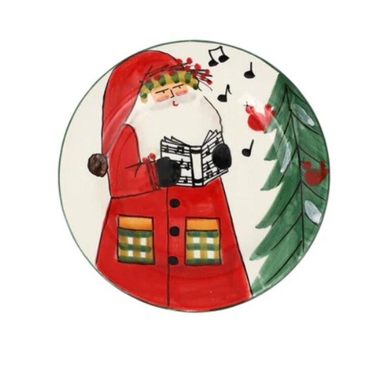 VIETRI VIETRI 2023 Limited Edition Old St Nick Salad Plate