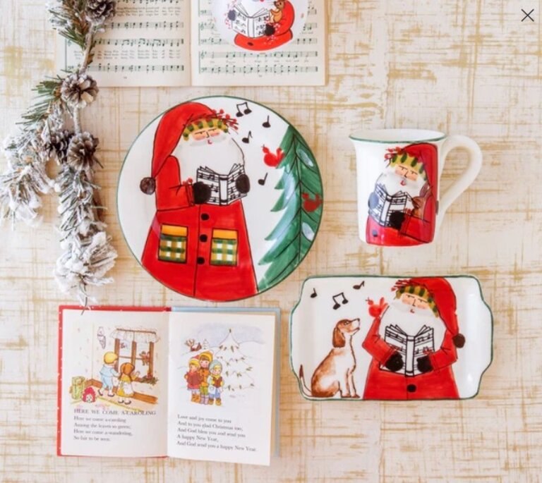 VIETRI VIETRI 2023 Limited Edition Old St Nick Salad Plate