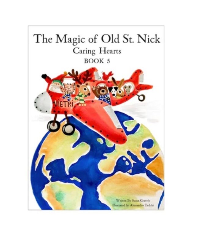 VIETRI VIET Old St. Nick The Magic of Old St Nick: Caring Hearts Children's Book, OSN-37005RI Old St. Nick The Magic of Old St Nick: Caring Hearts Children's Book,