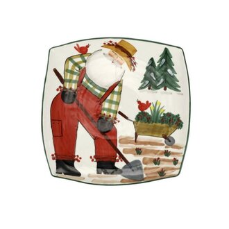 VIETRI 2022 Limited Edition Old St. Nick Square Platter