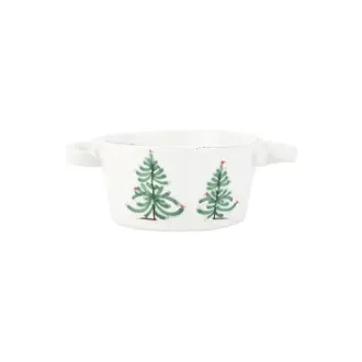 VIETRI Lastra Holiday Small Handled Bowl