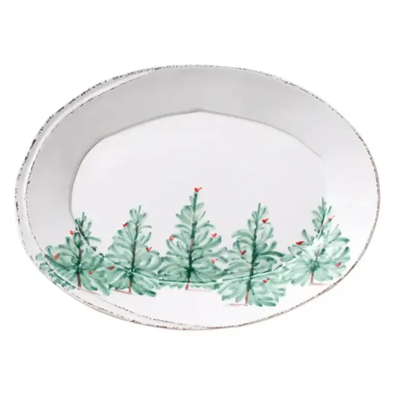 VIETRI VIETRI Lastra Holiday Small Oval Platter