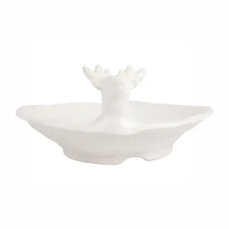 VIETRI VIETRI Pietra Natale Figural Deer Shallow Bowl