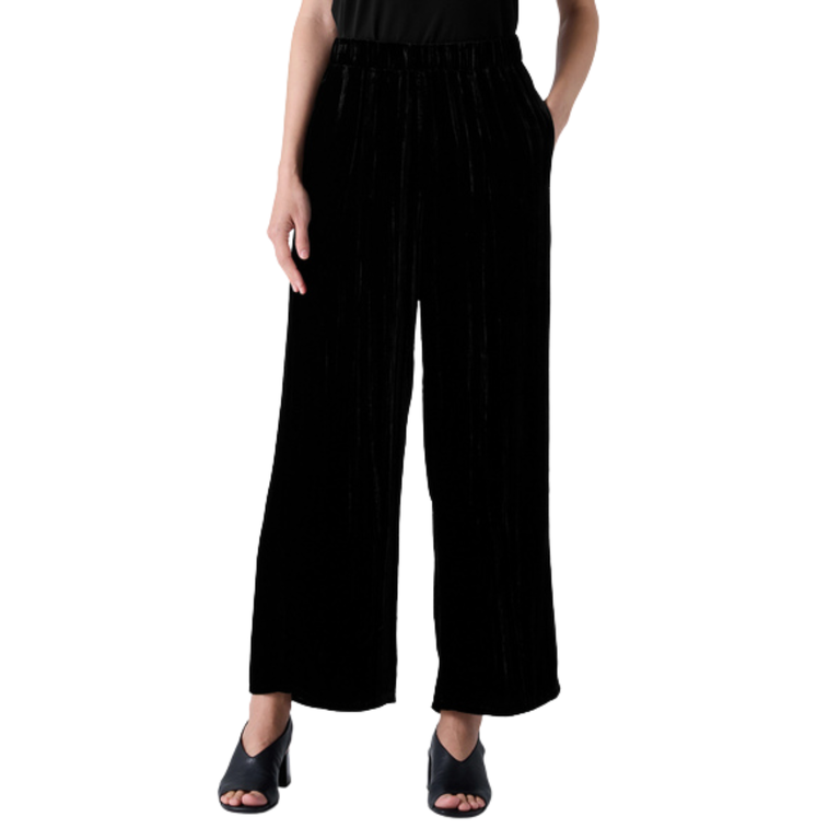 EILEEN FISHER EILEEN FISHER Crushed Velvet Wide Ankle Pant