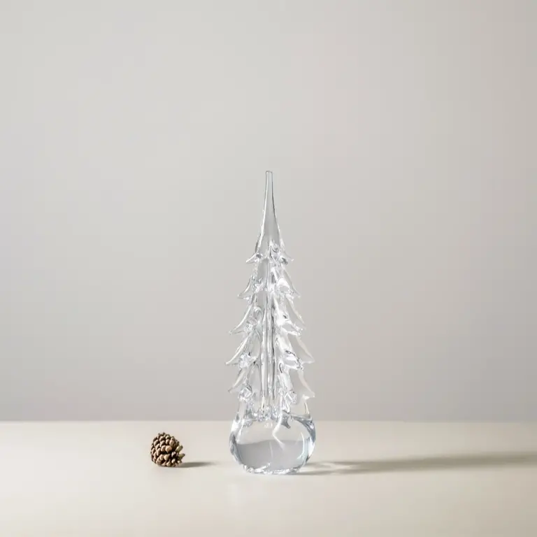 SIMON PEARCE SIMON PEARCE Vermont Evergreen Tree, 5 Sided, 14"