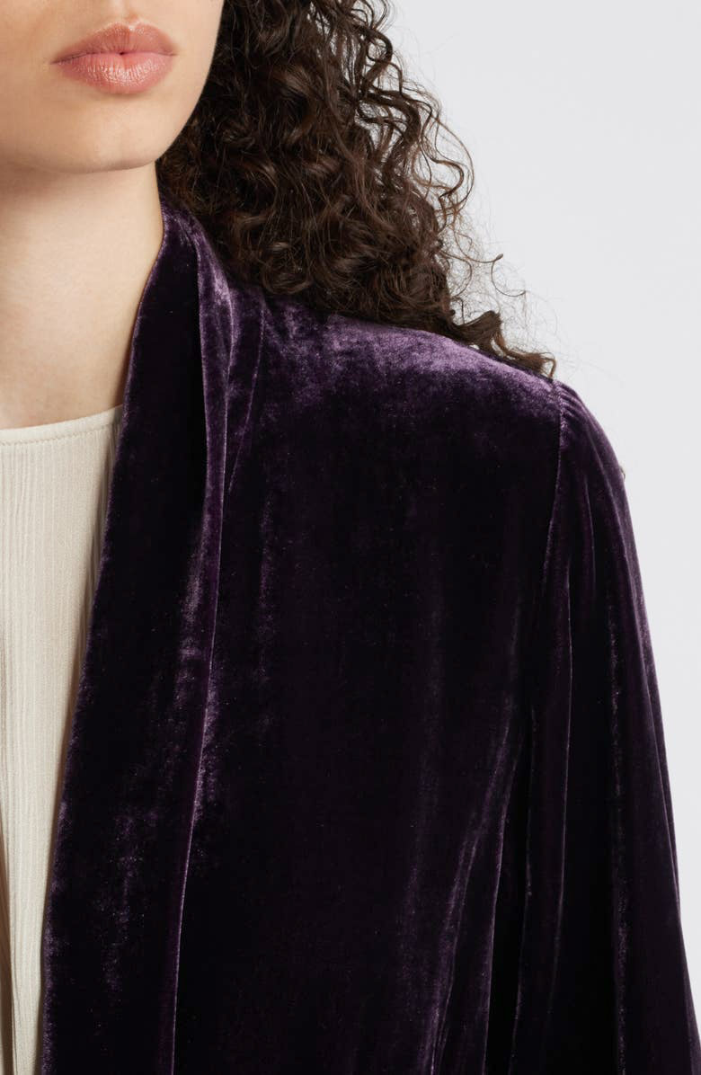EILEEN FISHER Velvet High Collar Jacket, F4VL2-J5749M - Touch of Class