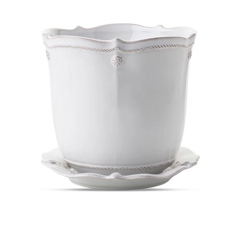 JULISKA JULISKA Berry & Thread 7" Whitewash Planter & Saucer