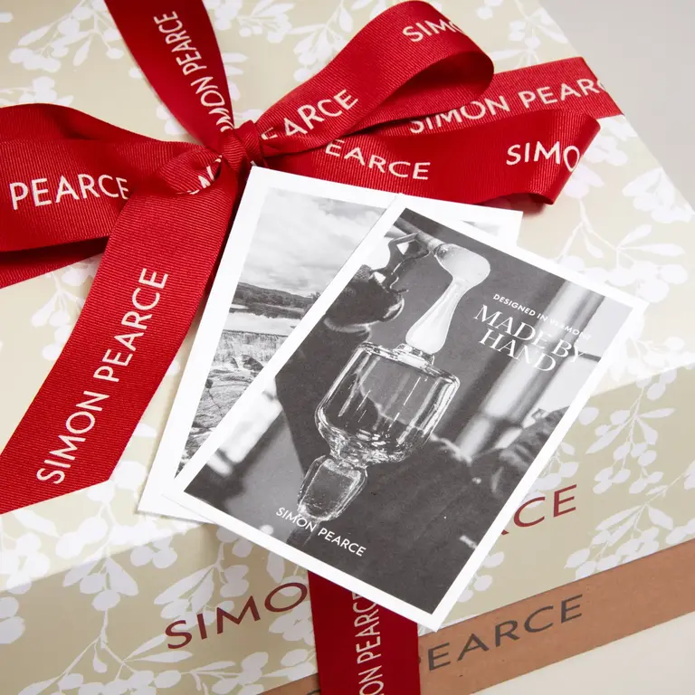 SIMON PEARCE SIMON PEARCE Woodstock Red Wine and Coaster Gift Set