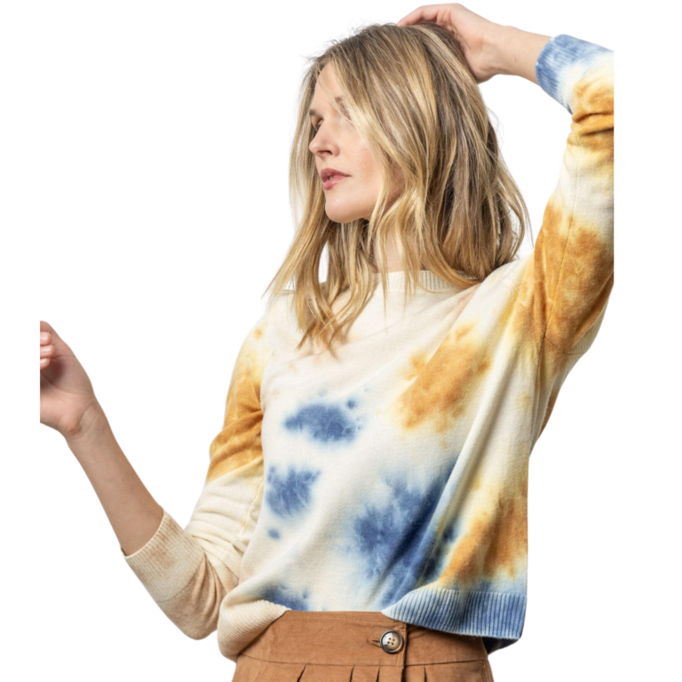 LILLA P LILLA P Tie Dyed Crewneck Sweater