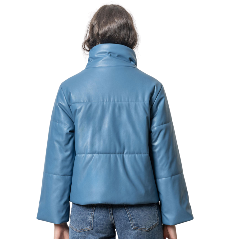 LILLA P LILLA P Faux Leather Quilted Jacket