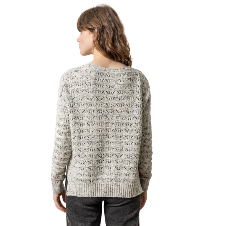 LILLA P LILLA P Pointelle Boatneck Sweater