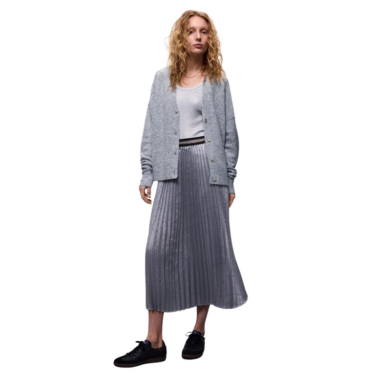 SUMMUM SUMMUM Pleated  Lame Skirt