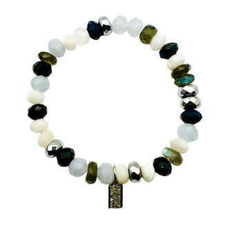 JMNYC DESIGNS Multi Stone Stretch Bracelet