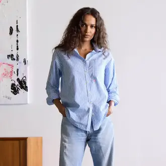 KERRI ROSENTHAL Mia Stripe Shirt