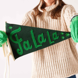 MERSEA Holiday Decorative Flag, FaLaLa