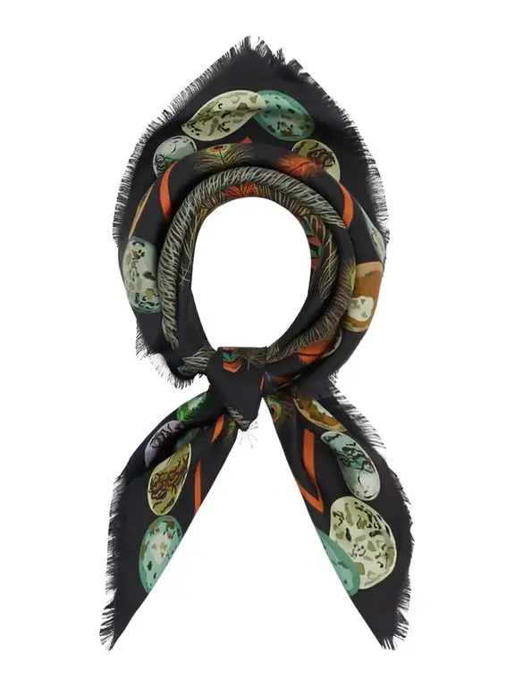 FRANCO FERRARI FRANCO FERRARI Double Printed Silk Scarf