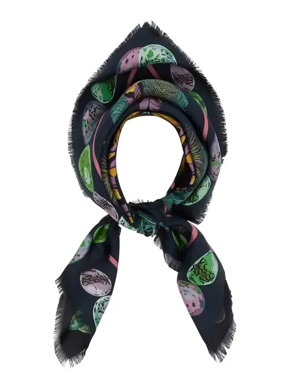FRANCO FERRARI FRANCO FERRARI Double Printed Silk Scarf