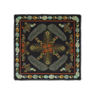 FRANCO FERRARI Double Printed Silk Scarf